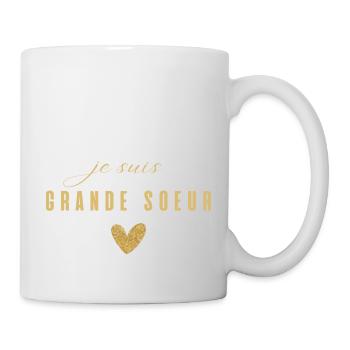 je suis grande sœur - Mug blanc - blanc - Droite