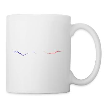blue white red - Mug - white - Right