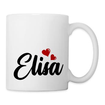 TEST ELISA - Mug blanc - blanc - Droite