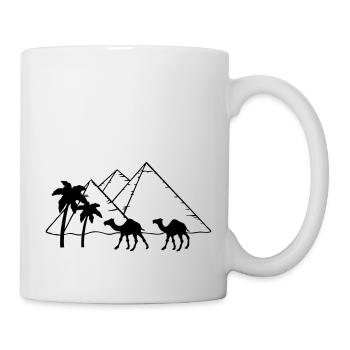 Pyramids Camel Palms - Egypt - Mug - white - Right