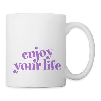 enjoy your life enjoy your life cheerful hygge - Mug - white - Right