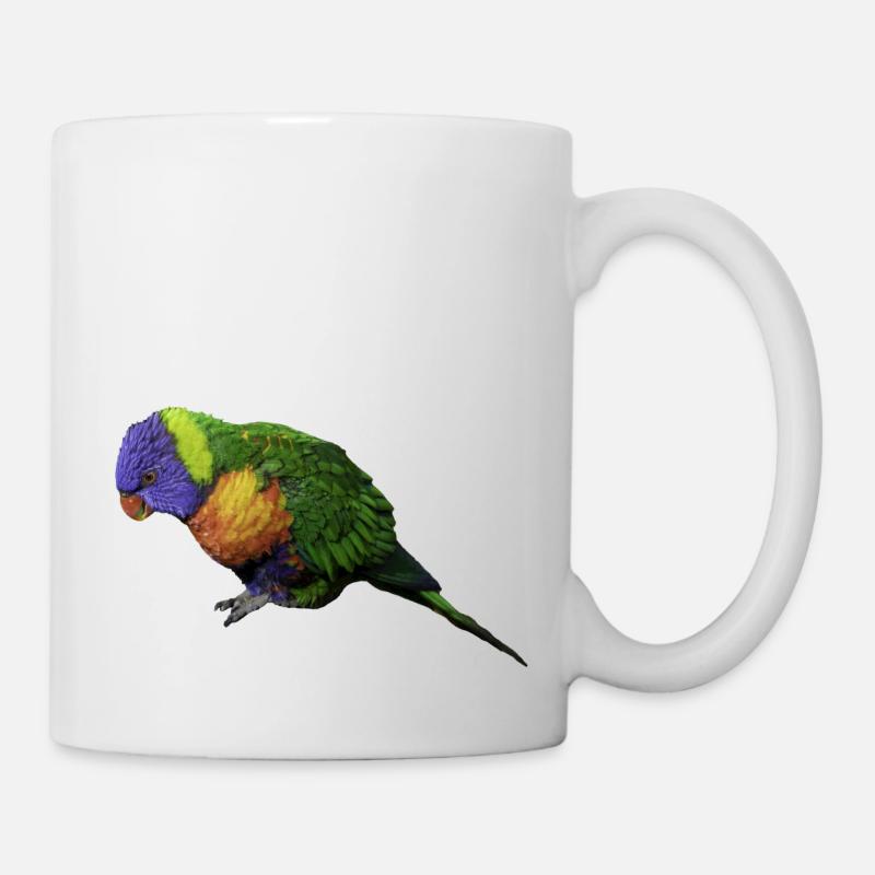 perroquet - Mug blanc - blanc