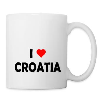 I love Croatia - Kroatien - Zagreb - Tasse - Weiß - Rechts
