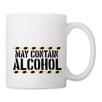 Saying May contain alcohol - Mug - white - Right