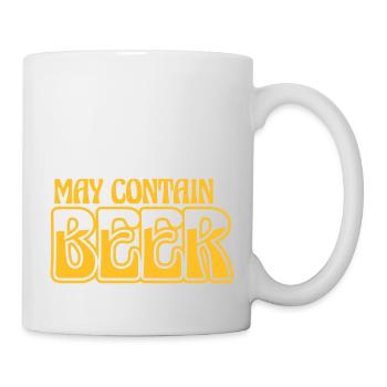 May Contain Beer Logo - Tasse - Weiß - Rechts
