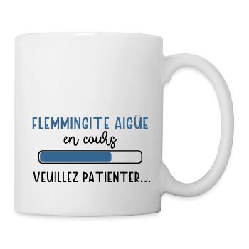Flemmingite aigüe en cours cadeau humour homme - Mug blanc - blanc - Droite