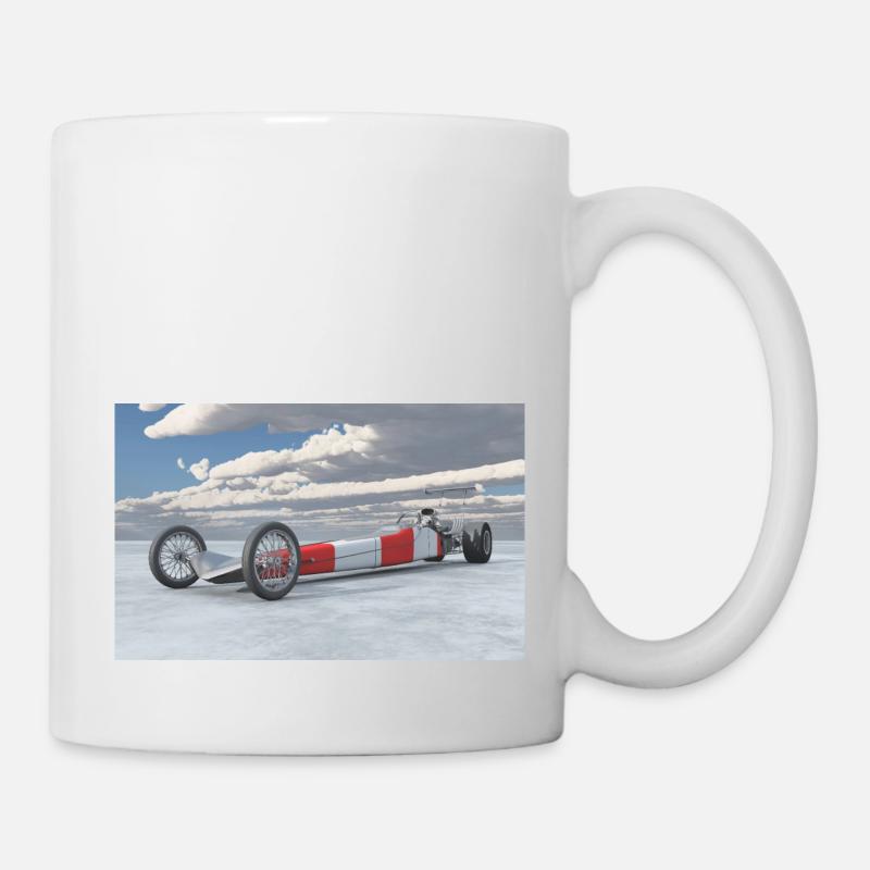 Véhicule Dragster - Mug blanc - blanc