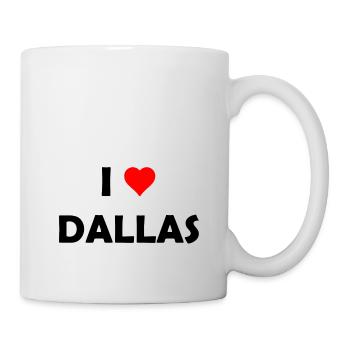J’adore Dalles - Texas USA États-Unis d’Amérique - Mug blanc - blanc - Droite