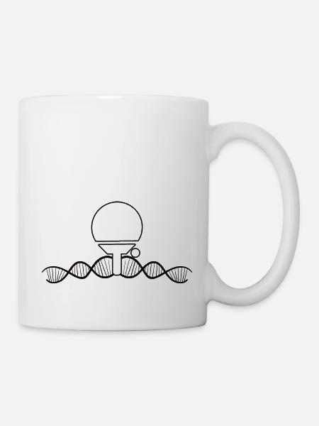 Joueurs de tennis de table Battes de tennis de table Tennis de table - Mug blanc - blanc