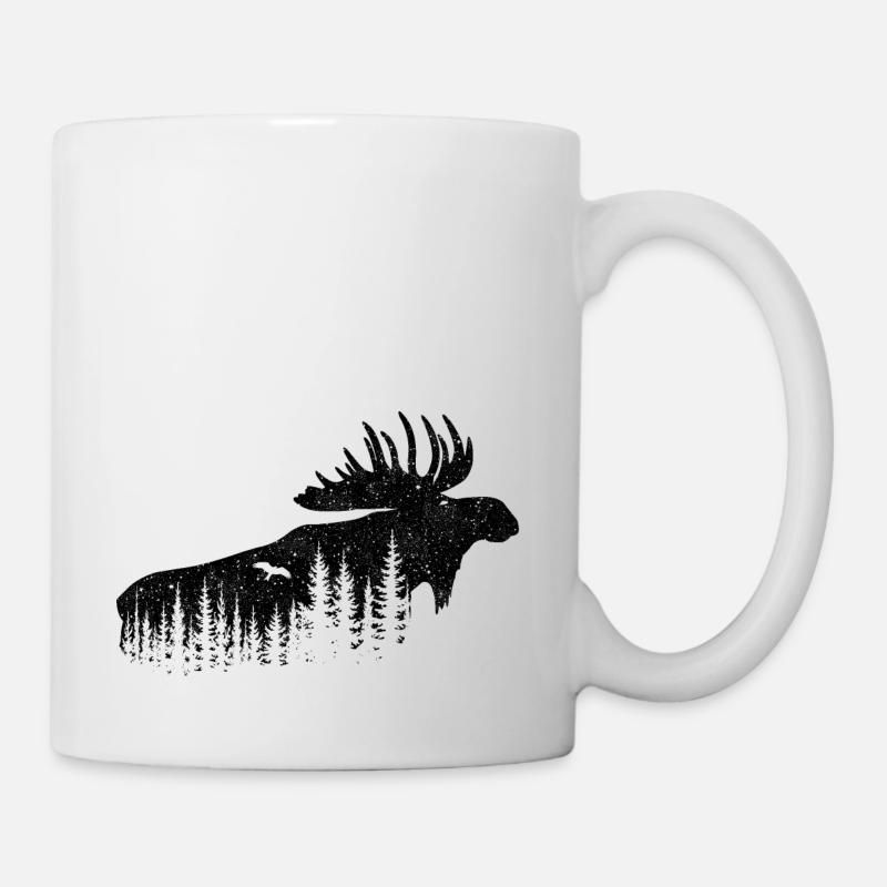 Elch - Tasse - Weiß