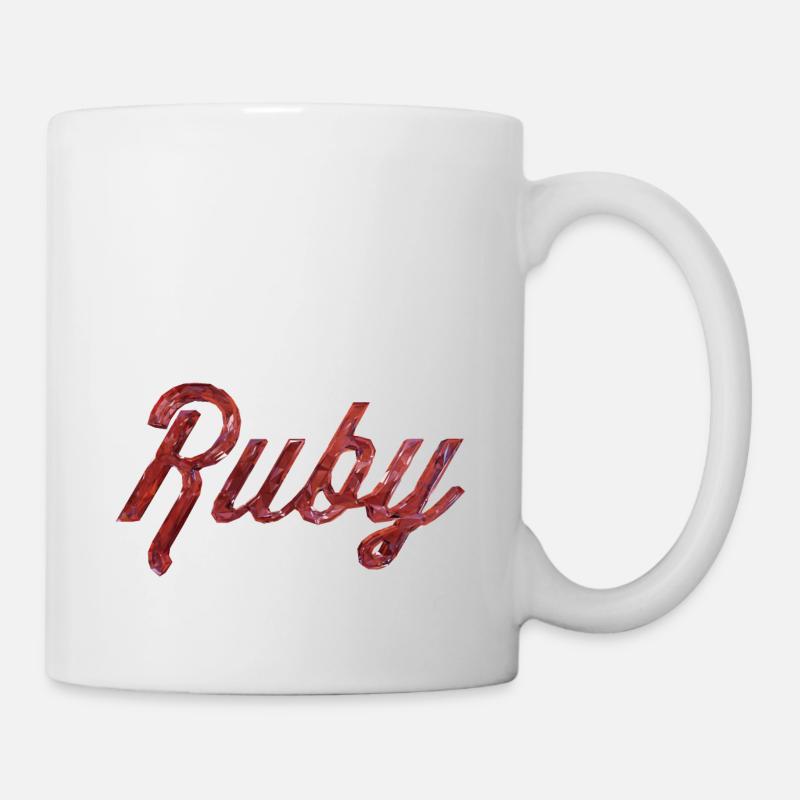 Ruby Stylized Text - Mug - white
