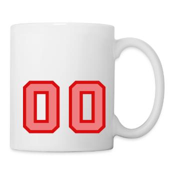Cool Retro Retrostyle Jersey Number Back Number - Mug - white - Right
