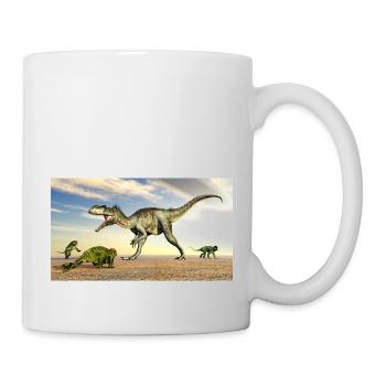 Megalosaurus und Doliosauriscus - Tasse - Weiß - Rechts