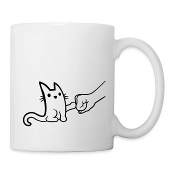 Cat Fist Pump Brofist - Mug - white - Right