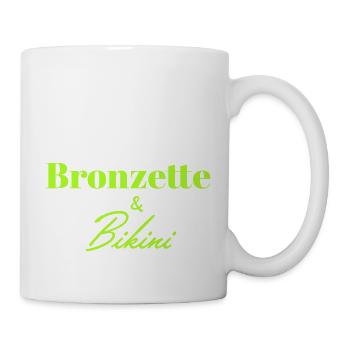 Bronzette et bikini - Mug blanc - blanc - Droite