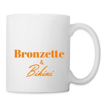 Bronzette et bikini - Mug blanc - blanc - Droite