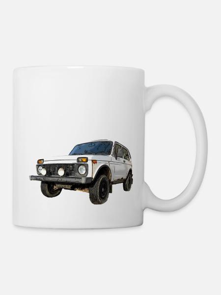 Lada Niva 1600er - Tasse - Weiß