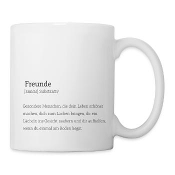 Geschenkidee für Freunde - Tasse - Weiß - Rechts