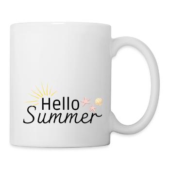 Hello Summer - Mug blanc - blanc - Droite