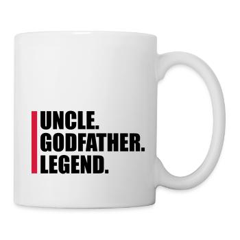 Citation de légende de l’oncle parrain - Mug blanc - blanc - Droite