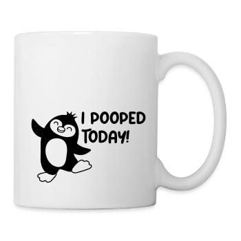 I pooped today funny - Mug - white - Right
