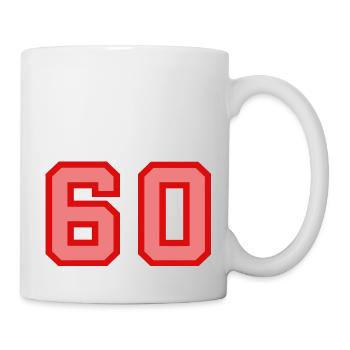 Cool Retro Retrostyle Jersey Number Back Number - Mug - white - Right