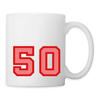 Cool Retro Retrostyle Jersey Number Back Number - Mug - white - Right