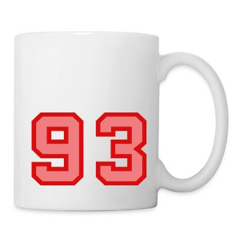 Cool Retro Retrostyle Jersey Number Back Number - Mug - white - Right