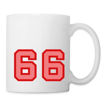 Cool Retro Retrostyle Jersey Number Back Number - Mug - white - Right