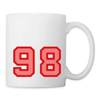 Cool Retro Retrostyle Jersey Number Back Number - Mug - white - Right