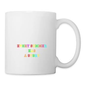 the story of a new summer - Mug blanc - blanc - Droite