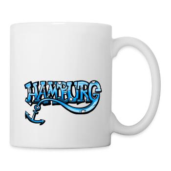 Lettrage graffiti de Hambourg - Mug blanc - blanc - Droite