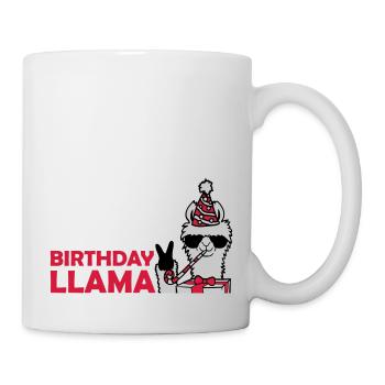 Birthday Llama No Drama - Mug - white - Right