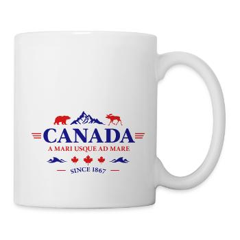 Kanada Vancouver Montreal Toronto Maple Leaf Bären - Tasse - Weiß - Rechts