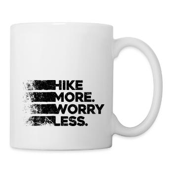 Hike More Worry Less. Hike Hiking Design - Mug - white - Right