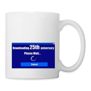 downloading 25th anniversary - Mug - white - Right