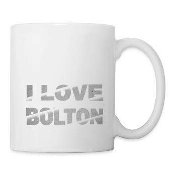 Bolton England UK City Font Skyline I Love - Mug - white - Right