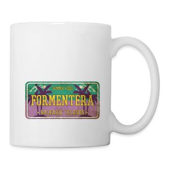 Formentera Été Sun Beach Sea Palms Vacances - Mug blanc - blanc - Droite