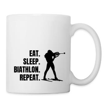 Biathlon Gift Biathlete Skier Winter Sports - Mug - white - Right