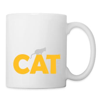 Cat Dad Logo Design - Tasse - Weiß - Rechts