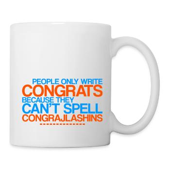Congrats - They Can't Spell Congrajlashins 4 - Mug - white - Right