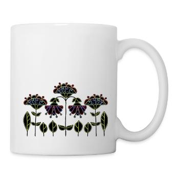 Fleur - Mug blanc - blanc - Droite