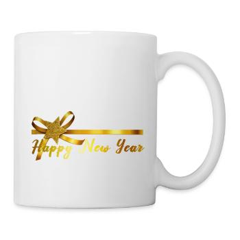 Happy New Year - Tasse - Weiß - Rechts