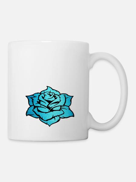 Rose Turquoise - Mug blanc - blanc