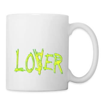 Loser lover funny meme clown geek cool vintage - Mug - white - Right