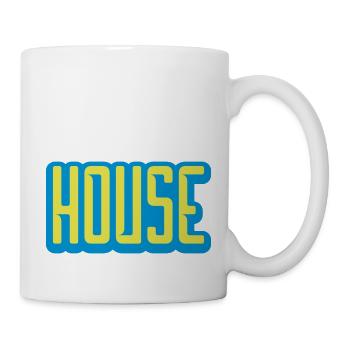 Conception de logo de lettrage de maison - Mug blanc - blanc - Droite