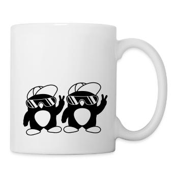 Team Pinguine Freunde Crew - Tasse - Weiß - Rechts