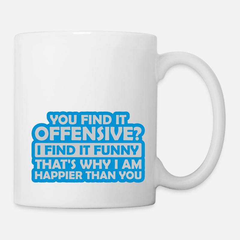 You find it offensive - Mug - white