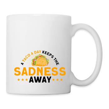 Taco Tacos Mexicain Fast Food Cadeau - Mug blanc - blanc - Droite