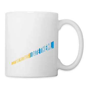 Date Mistakes Zitat Logo - Tasse - Weiß - Rechts